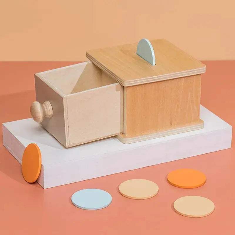 Montessori Wooden Toy 5 In 1 Object Permanence Box - ToylandEU