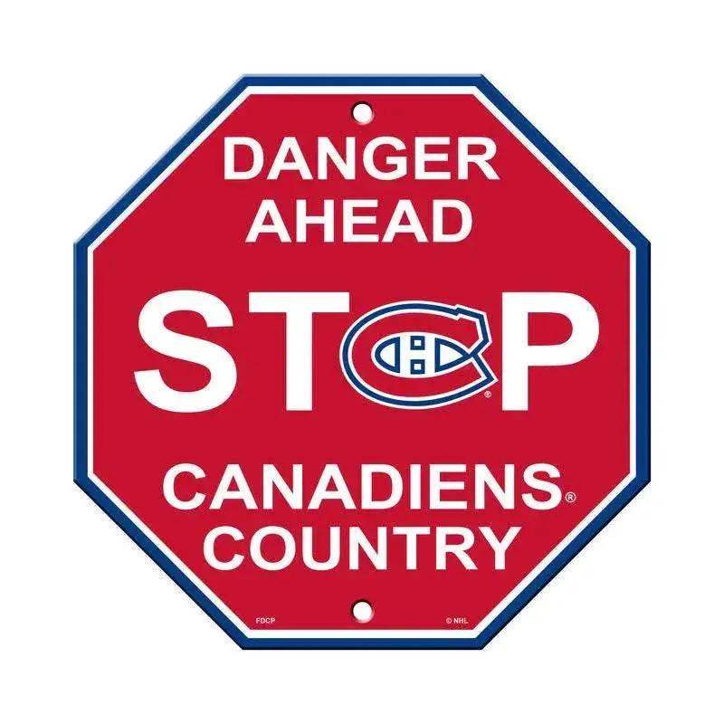 Montreal Canadiens 12x12 Plastic Stop Style Sign CO - ToylandEU™