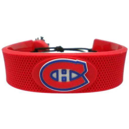 Montreal Canadiens Leather Bracelet Team Color Hockey - ToylandEU™