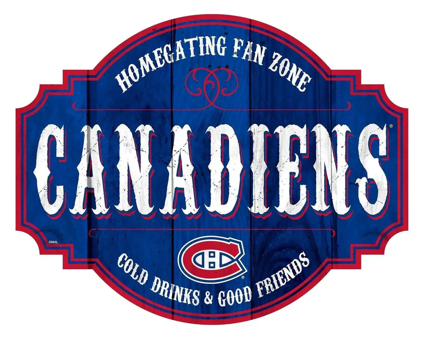 Montreal Canadiens Wood Sign 12 Inch Homegating Tavern - ToylandEU™
