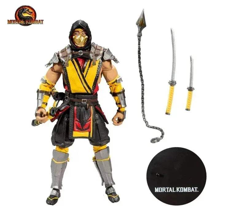 Mortal Kombat Sub Zero Scorpion 7-Inch Articulated Action Figures - ToylandEU