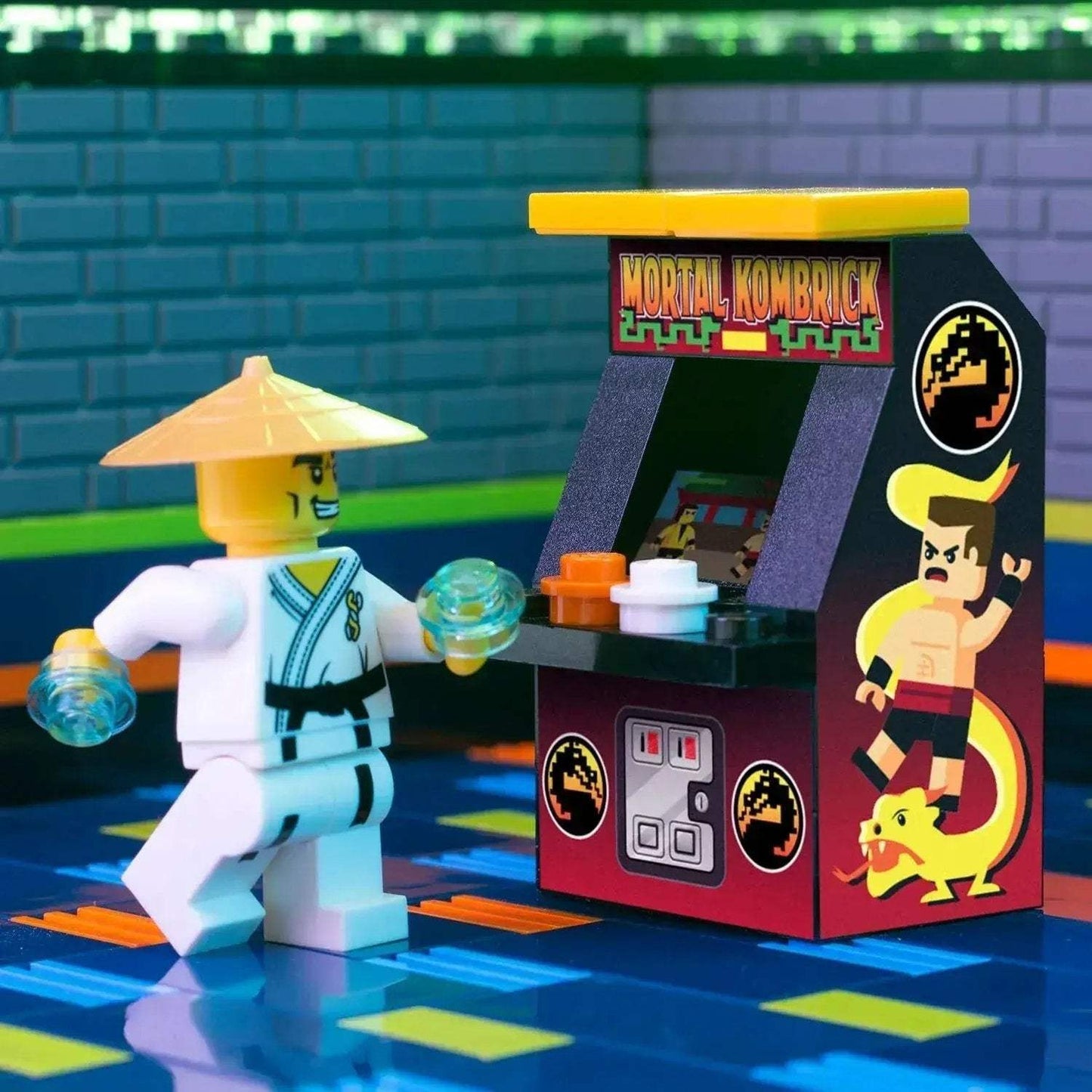 Mortal Kombrick Lego Arcade Machine Authentic Bricks - ToylandEU™