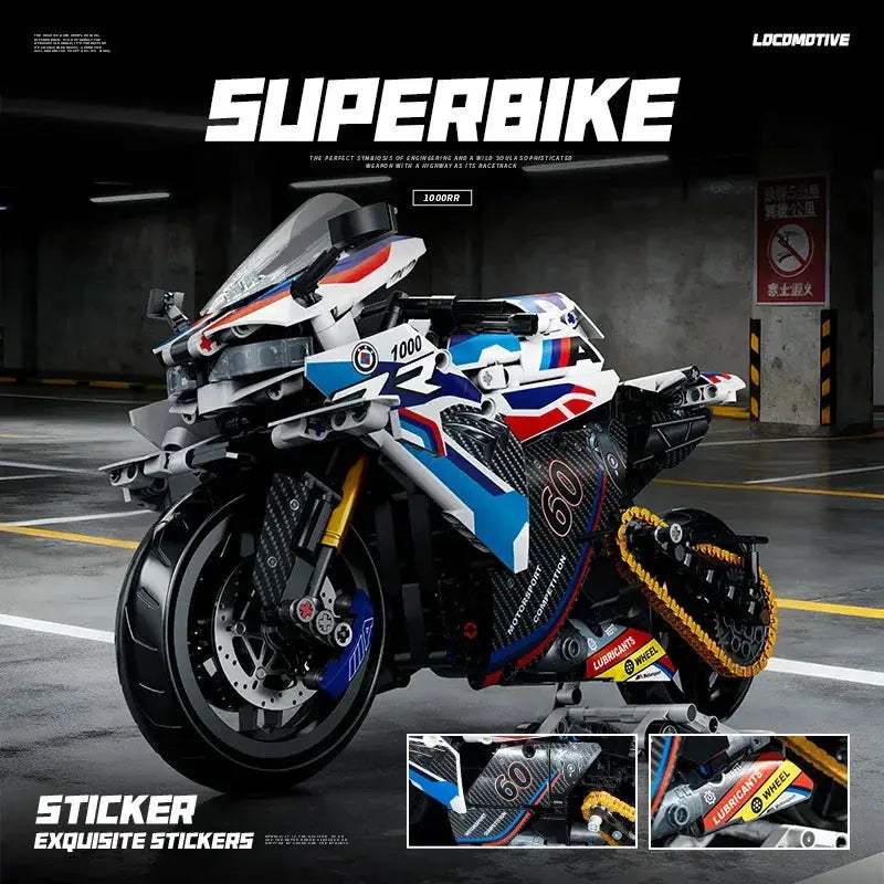Motorbike Building Blocks City Racer Set For All Ages - ToylandEU