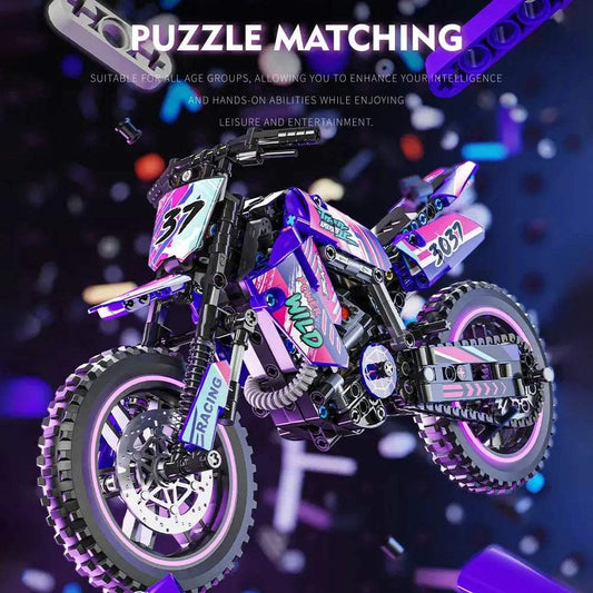 Motorcycle Building Block Set STEM Education Kit Safe - ToylandEU™