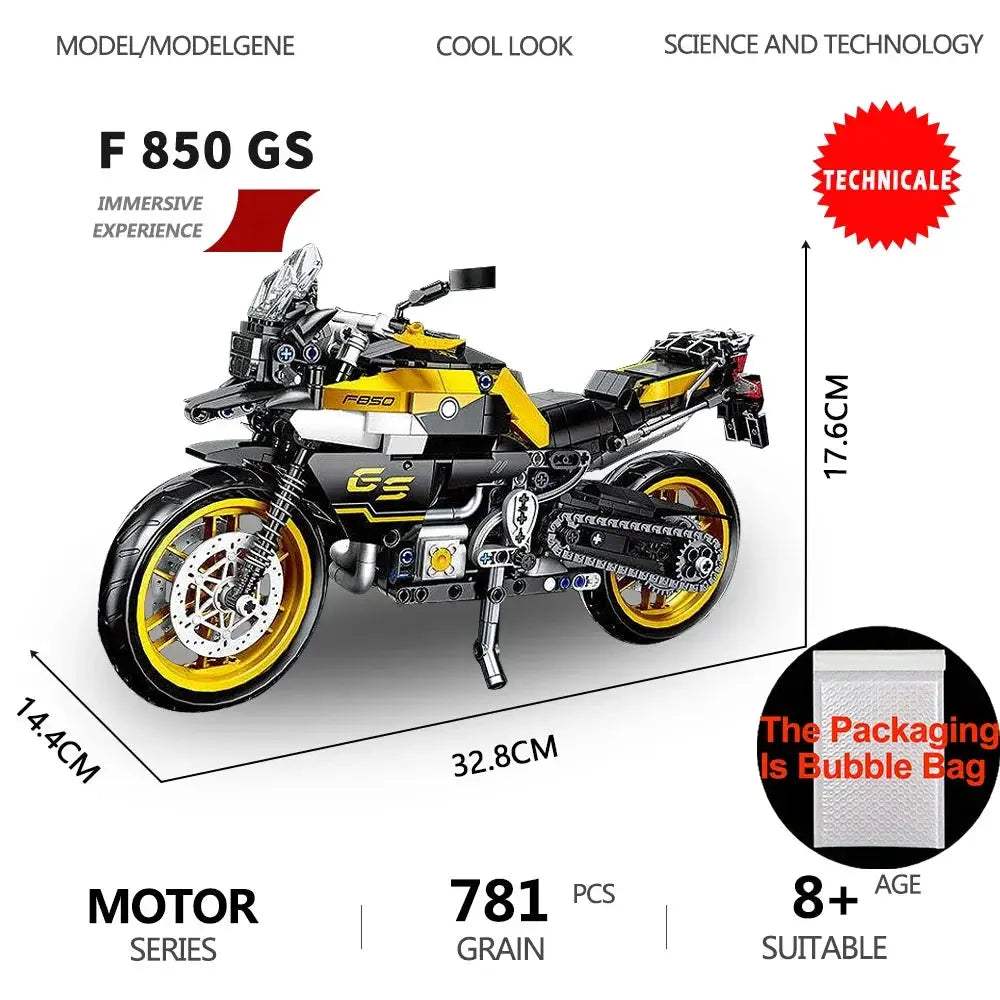 Motorcycle Building Blocks Model Kit For Kids Gift - ToylandEU™