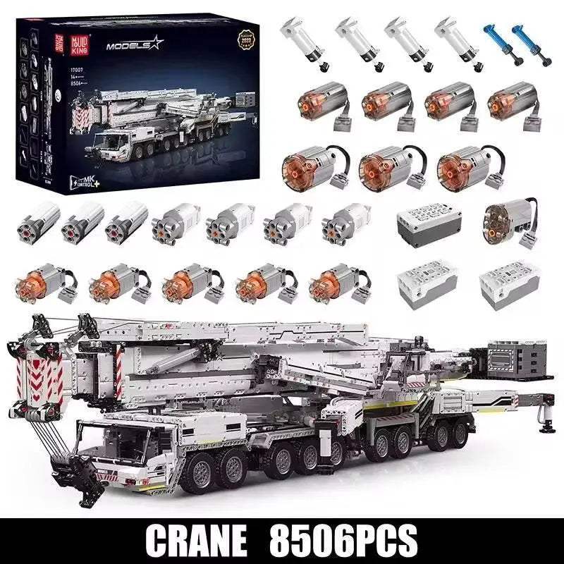 Mould King 17007/17008 Motorized LTM 11200 Crane Truck Gift - ToylandEU