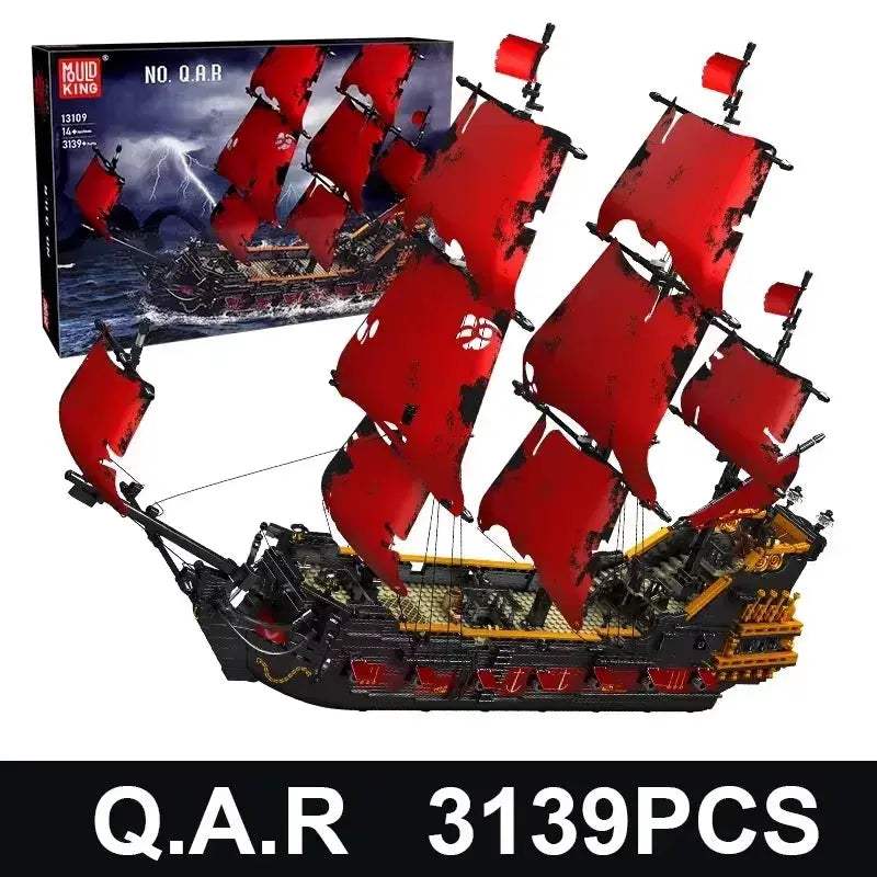 Mould King LEGO Compatible Pirate Ship Building Blocks Kit - ToylandEU