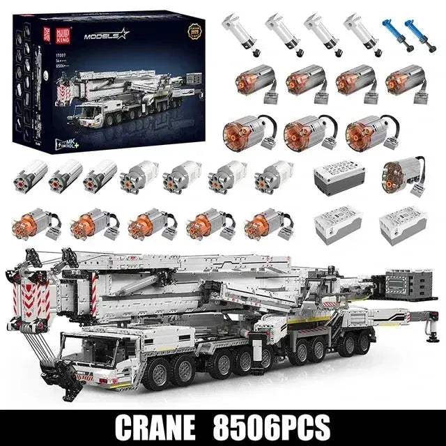 Mould King Motorized Crane Truck Building Set With Remote Control - ToylandEU