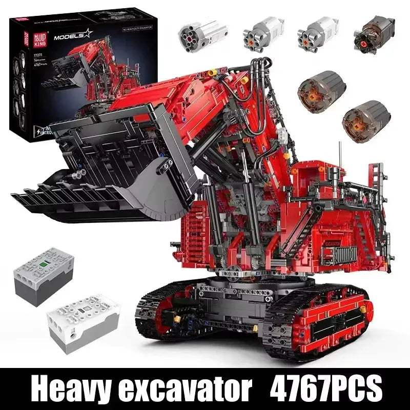 Mould King RC Excavator Building Block Set With Remote Control - ToylandEU