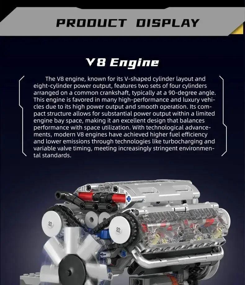 Mould King V8 Engine Building Blocks Lego Compatible Pro Kit - ToylandEU™