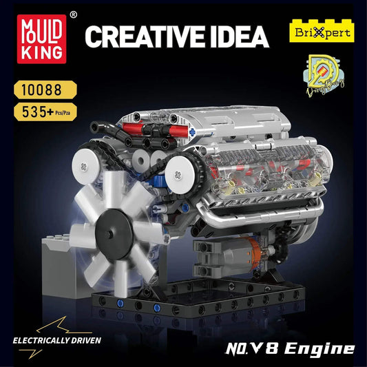 Mould King V8 Engine Building Kit Educational Gift - ToylandEU™