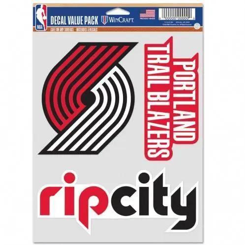 Portland Trail Blazers Multi Use Fan Decals 3 Pack - ToylandEU™