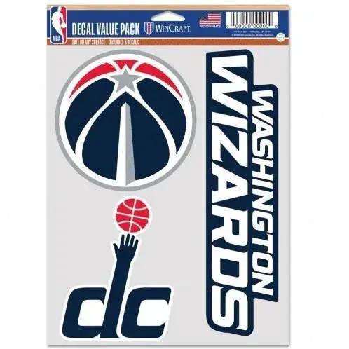 Washington Wizards 3 Pack Multi Use Removable Decals - ToylandEU™