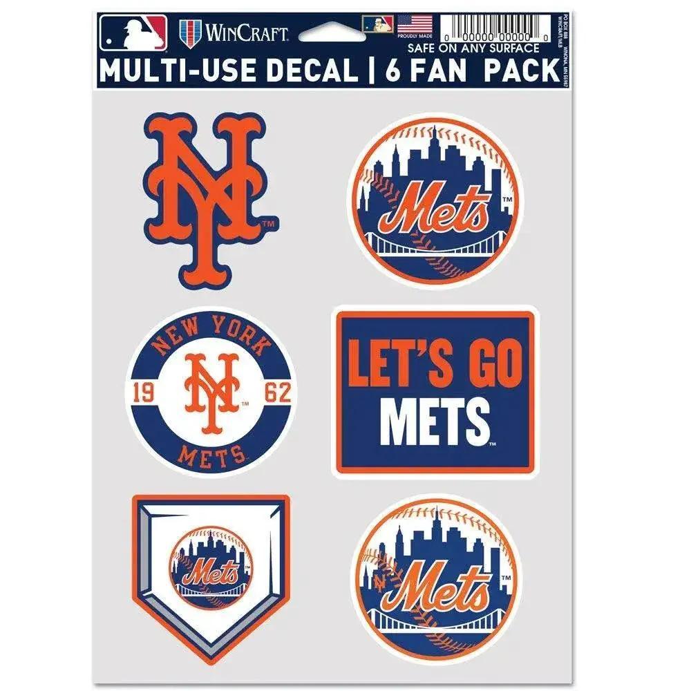 New York Mets Decal Multi Use Fan 6 Pack Wincraft Decals - ToylandEU™