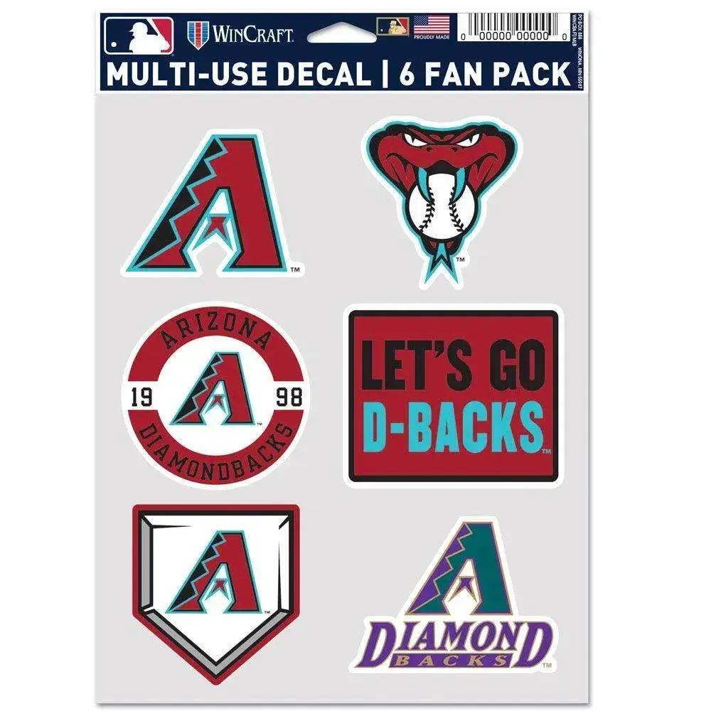 Arizona Diamondbacks Decal Multi Use Fan Six Pack Set - ToylandEU™