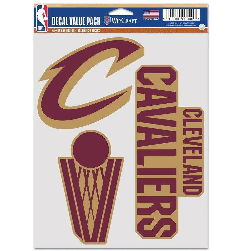 Cleveland Cavaliers Decal 3 Designs On One Sheet Multi Use - ToylandEU™