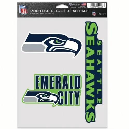 Seattle Seahawks Multi Use Decal Pack Fan 3 Designs - ToylandEU™