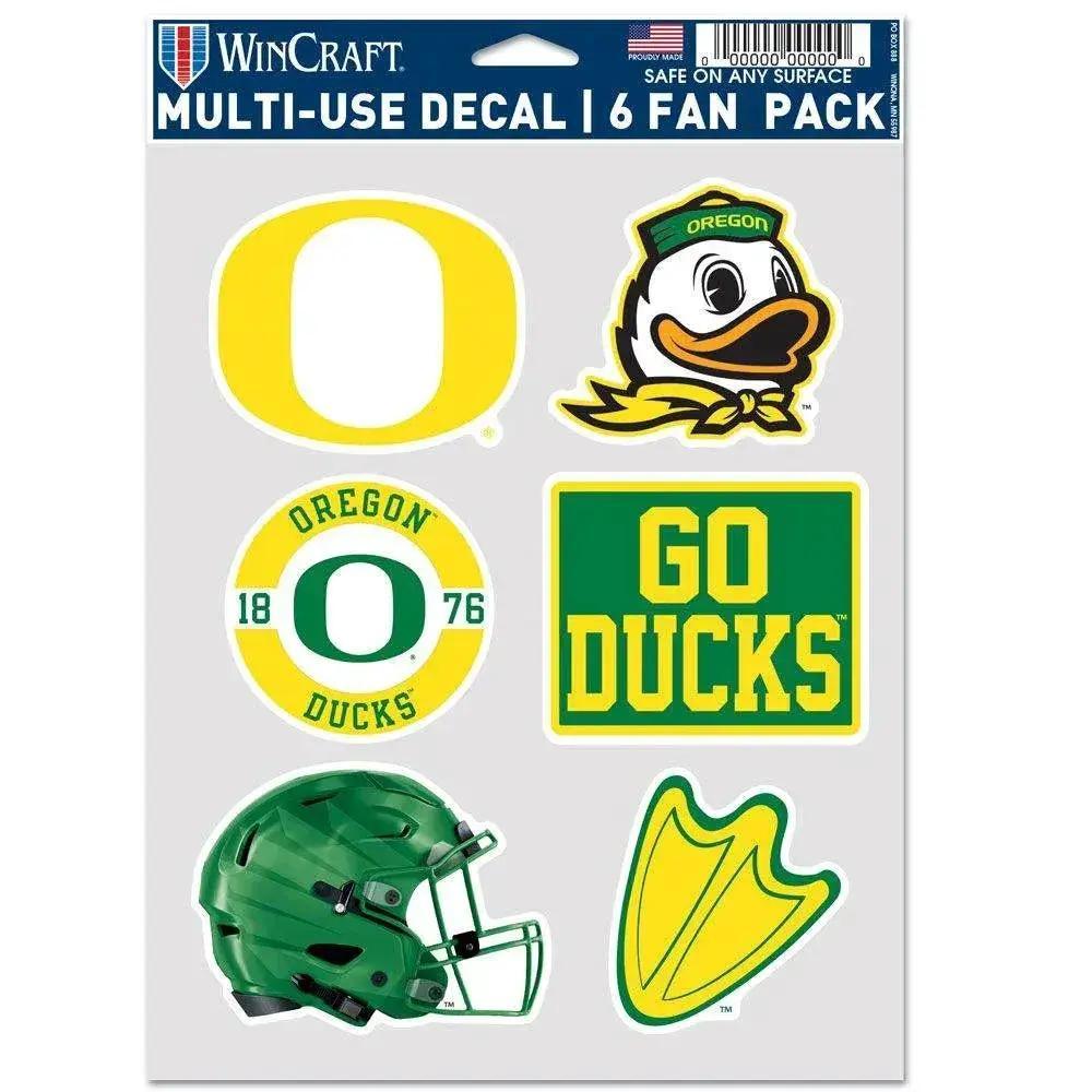 Oregon Ducks Multi Use Fan Decal Six Pack Made In America - ToylandEU™