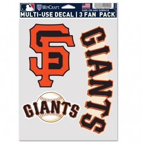 San Francisco Giants Official Multi Use Decal Set 3 Pack - ToylandEU™