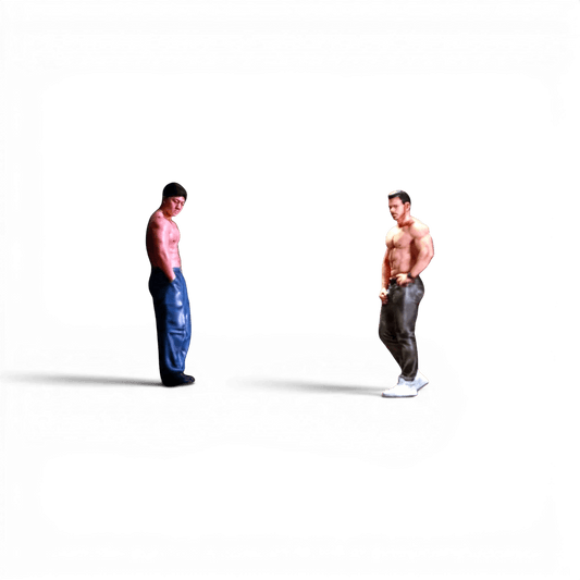Muscle Man Duo Resin Figures Set 1to64 Two Figures