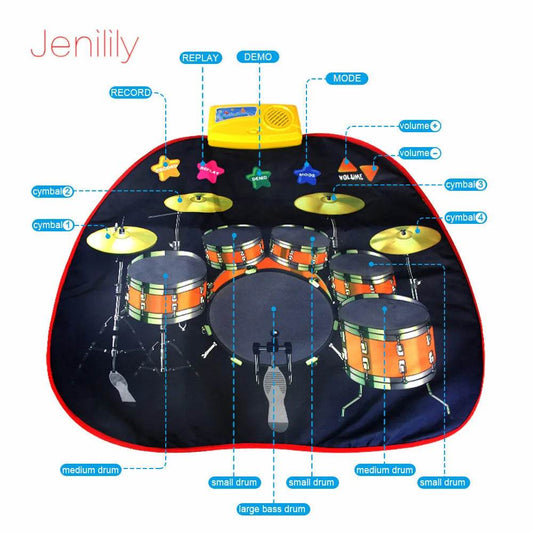 Musical Jazzdrums Recordable Mat - Fun Interactive Toy for Kids - ToylandEU