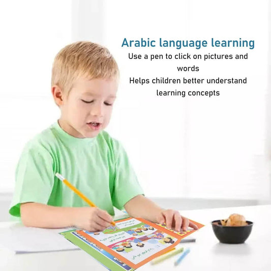 Muslim Kids Arabic Sound Book Clear Pictures Letters Words Learning Educational Electronic Sound Book - ToylandEU