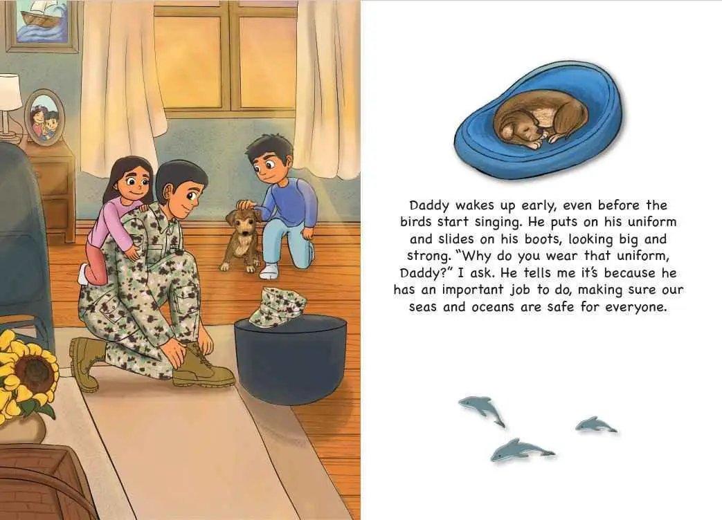 My Daddy My Sailor Navy Family Childrens Book Hardback - ToylandEU™