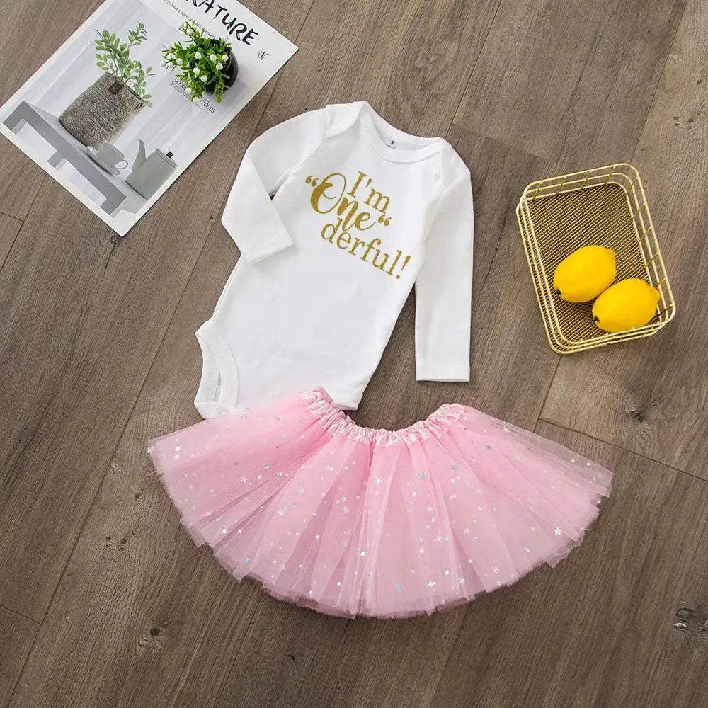 My First Birthday Tutu Dress Set For Baby Girls Premium - ToylandEU