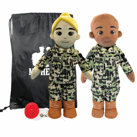My Hero™ Daddy Doll Navy Sailor | Custom Recordable Plush - ToylandEU