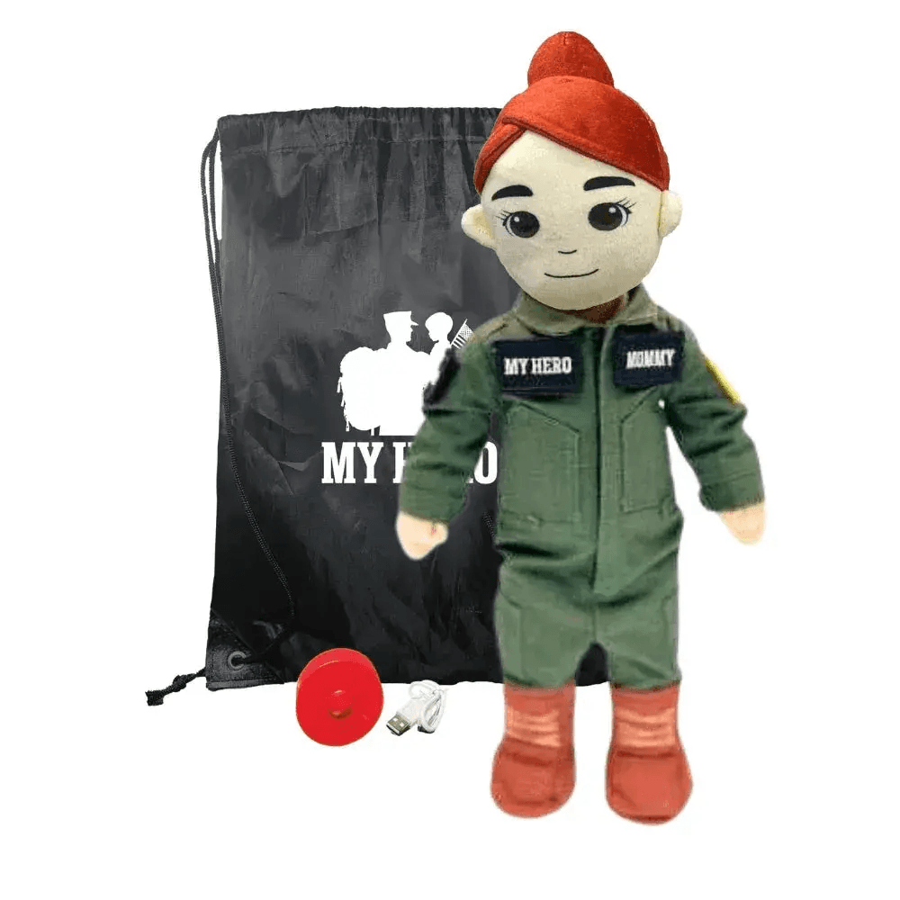 My Hero™ Flight Suit Pilot Daddy Doll | Recordable Plush - ToylandEU