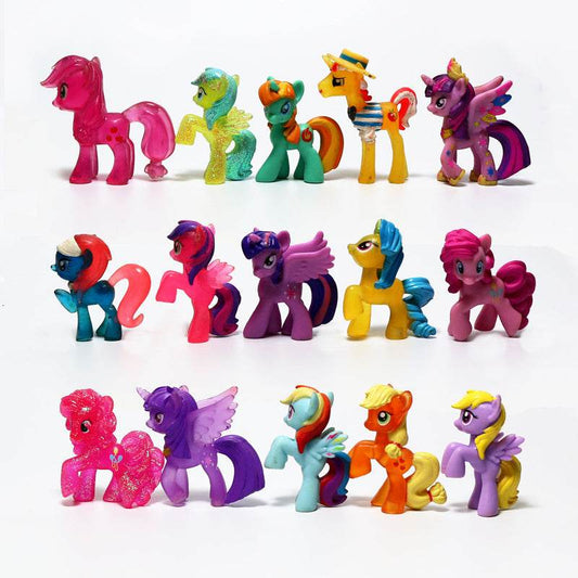 My Little Pony Anime Figures - Rarity & Rainbow Dash Charm Collection - ToylandEU