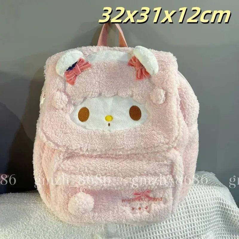 My Melody Plush Backpack School Bag Large Capacity - ToylandEU™