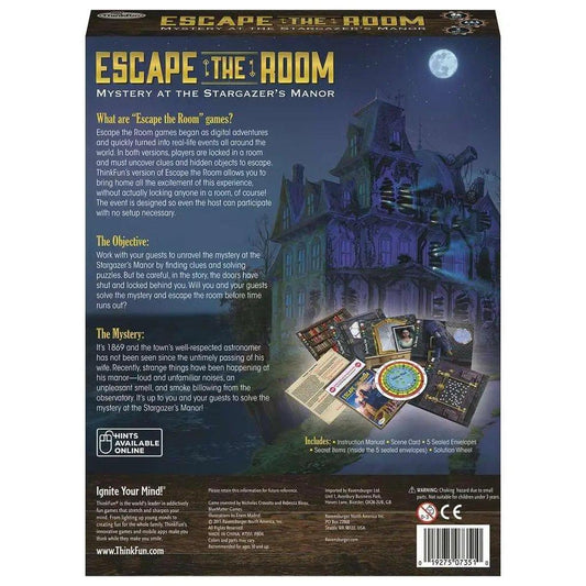 Mystery At The Stargazer Manor Escape Room Game Family - ToylandEU™