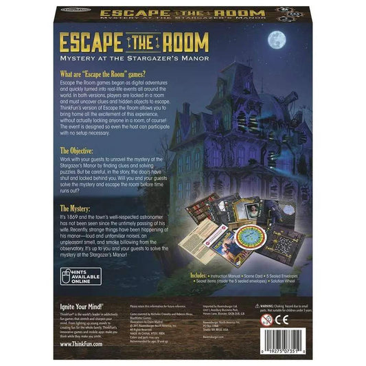 Mystery At The Stargazer Manor Escape Room Game Family - ToylandEU™