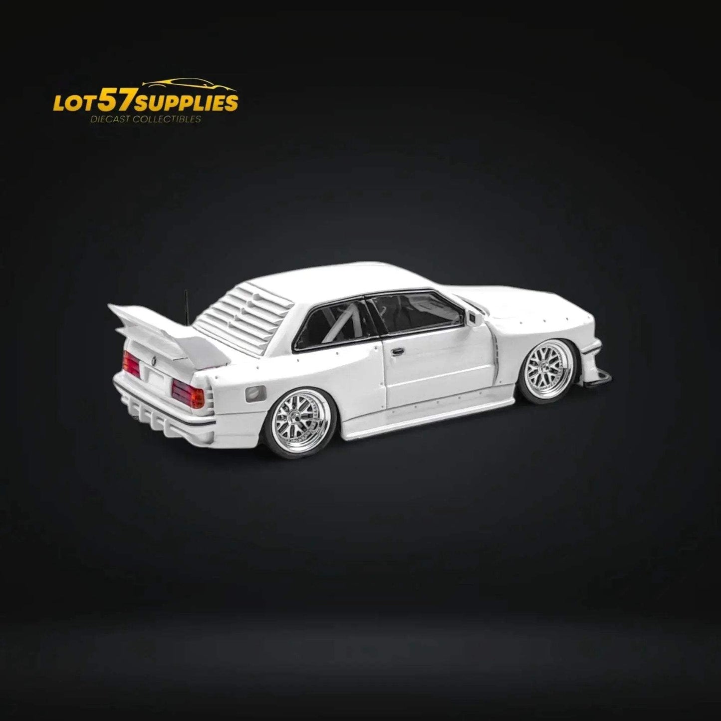 NA BMW E30 Wide-Body Resin Model White 1:64 - ToylandEU