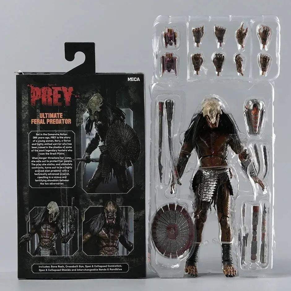 NECA Prey Ultimate Feral Predator PVC Action Figure 23 cm Tall Display Unisex Collectible Model - ToylandEU
