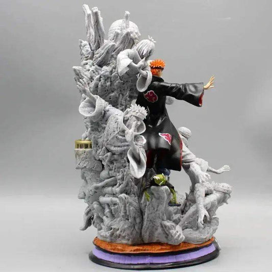 Naruto Shippuden Pain Anime Figure, Akatsuki Six Paths Nagato Figurine PVC Statue 27 cm - ToylandEU™