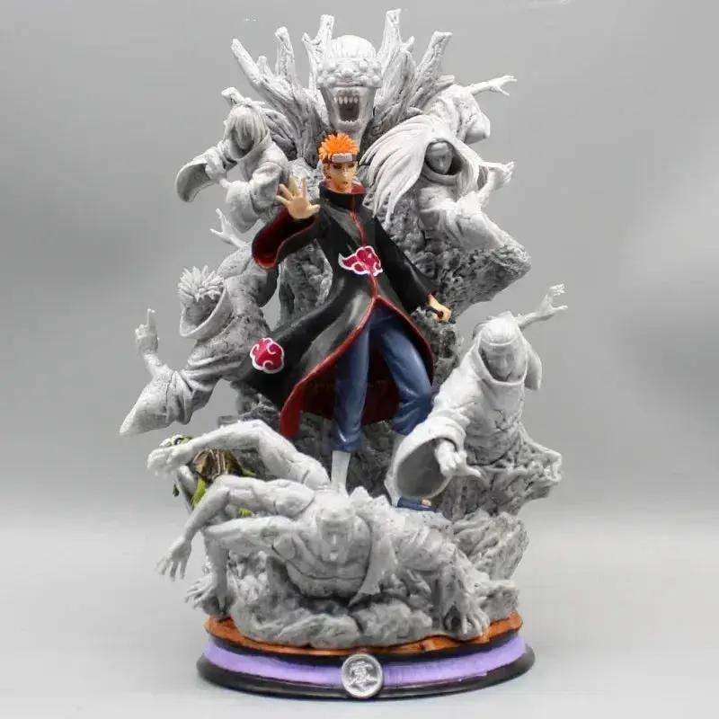 Naruto Shippuden Pain Anime Figure, Akatsuki Six Paths Nagato Figurine PVC Statue 27 cm - ToylandEU