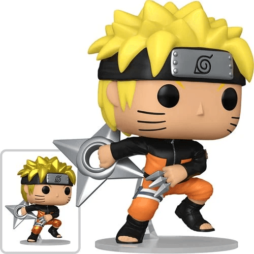Funko Pop! Animation Naruto Shippuden Naruto Uzumaki with Shuriken | Vinyl Figure | Naruto Shippuden Fans