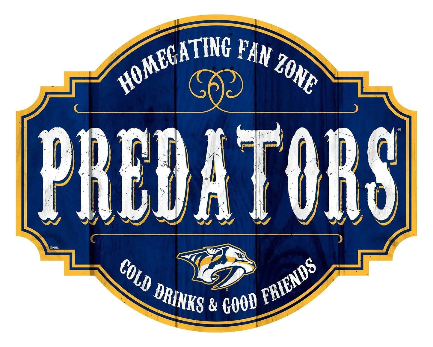 Nashville Predators Wood Sign 12 Inch Homegating Tavern - ToylandEU™