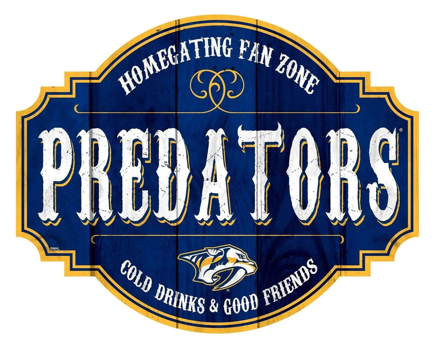 Nashville Predators Wood Sign 12 Inch Homegating Tavern - ToylandEU™