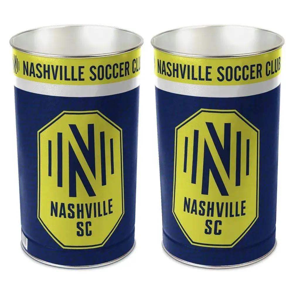 Nashville SC Wastebasket 15 Inch Metal Trash Can Decor - ToylandEU™