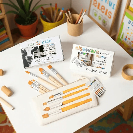 Natural Kids Painting Bundle Safe Non Toxic Paints Kit - ToylandEU™