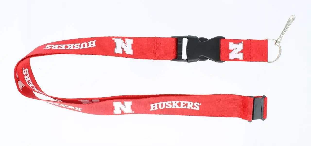 Nebraska Cornhuskers Lanyard Red Breakaway Quick Release - ToylandEU™