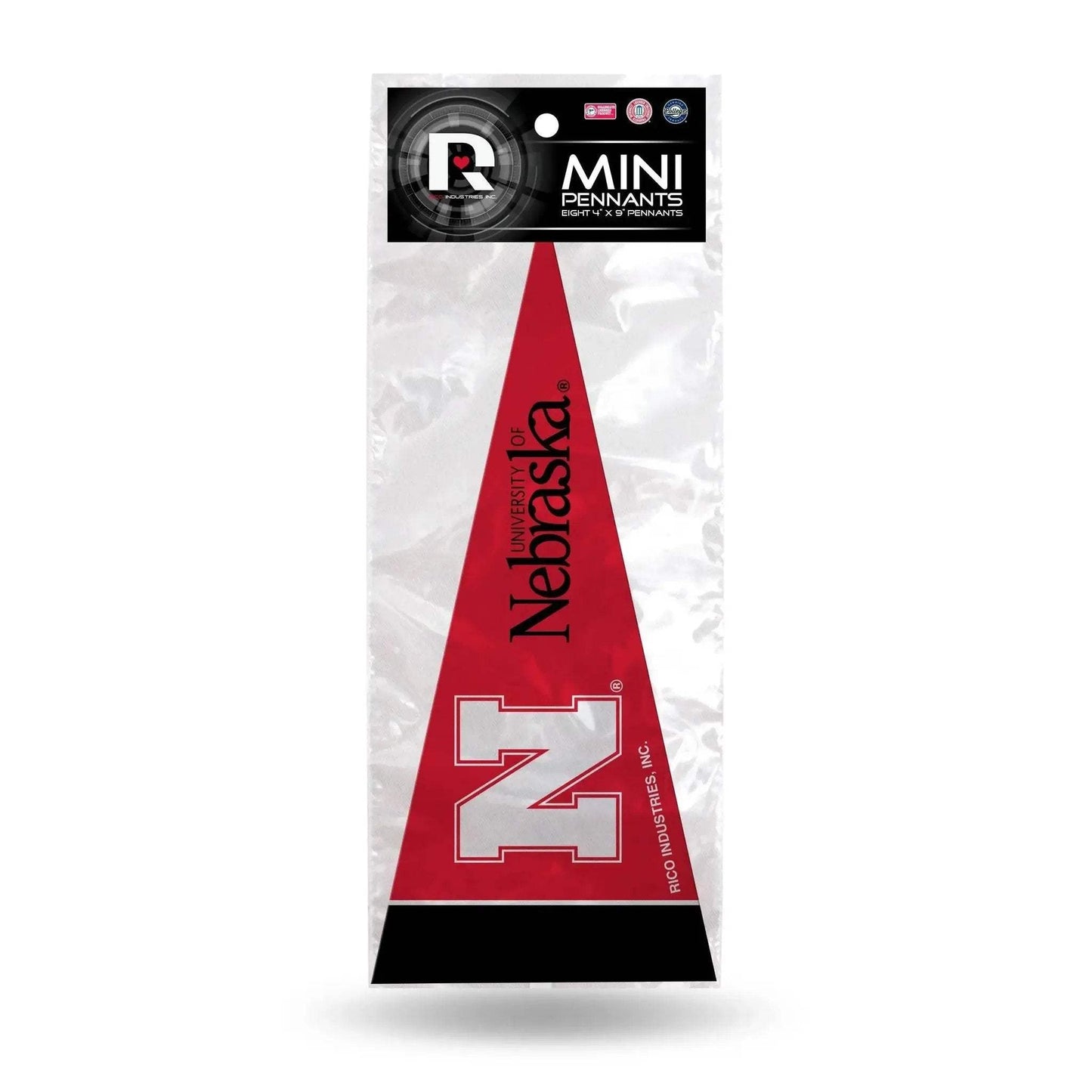 Nebraska Cornhuskers Mini Pennant Set Eight Pieces - ToylandEU™