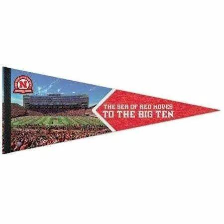 Nebraska Cornhuskers Pennant 12x30 Premium Inaugural Design - ToylandEU™