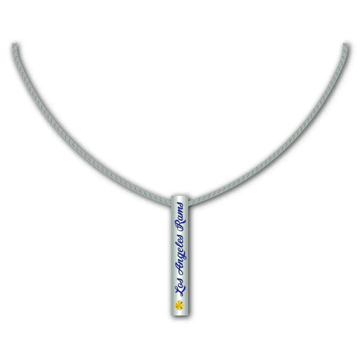 Los Angeles Rams Necklace Silver Bar Football Jewelry - ToylandEU™