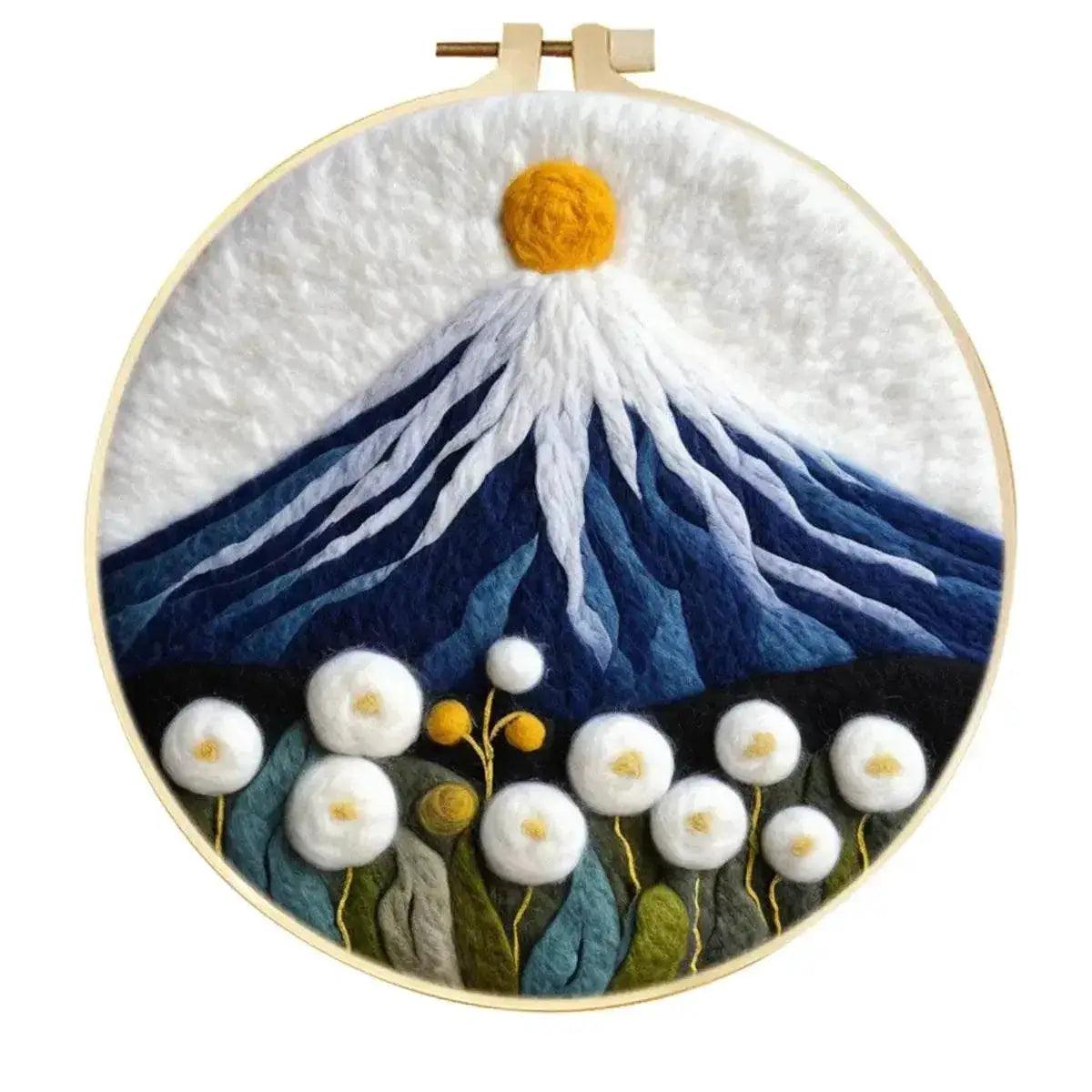 Frame With Needle Felting Painting Kit Mushrooms For Beginner Handmade Home Decoration DIY Handicraft - ToylandEU™