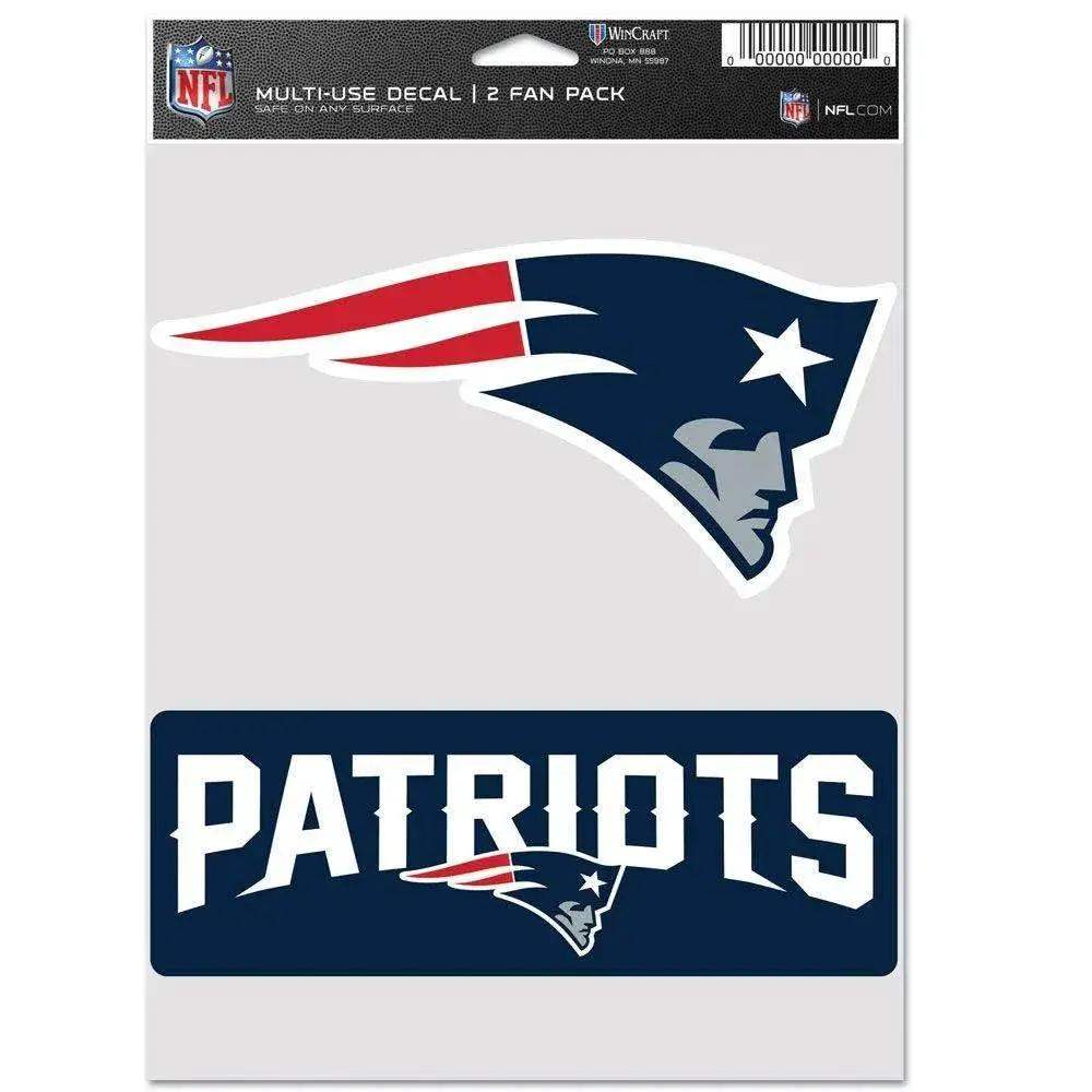 New England Patriots 2 Pack Fan Decals Set For Any Surface - ToylandEU™