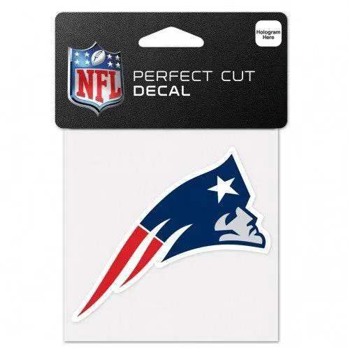 New England Patriots 4x4 Perfect Cut Color Decal Outdoor - ToylandEU